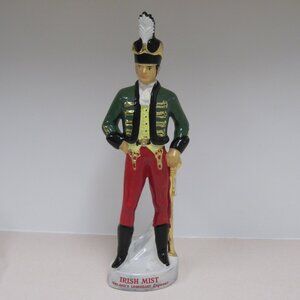 Vintage 1960's Tall Irish Mist Advertising Liqueur￼ Liquor Ceramic Decanter